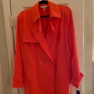 NWT Coral Trench Jacket Peter Nygard Sz XL